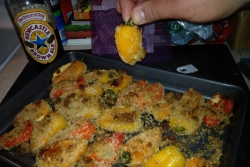 Goat Cheese Pepper Poppers