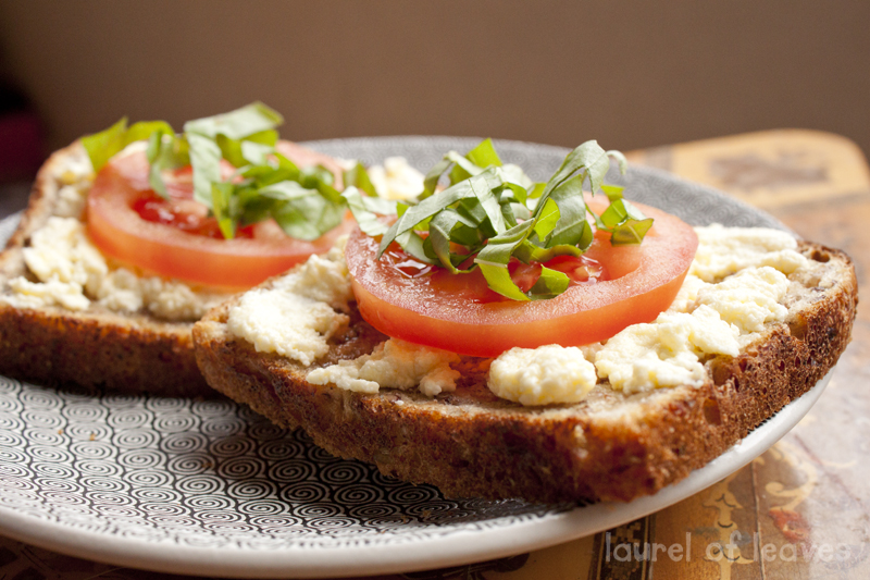Ricotta Cheese with Tomato & Basil Ricotta Cheese with Tomato & Basil