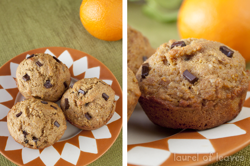 Whole Orange Chocolate Chip Muffins Whole Orange Chocolate Chip Muffins